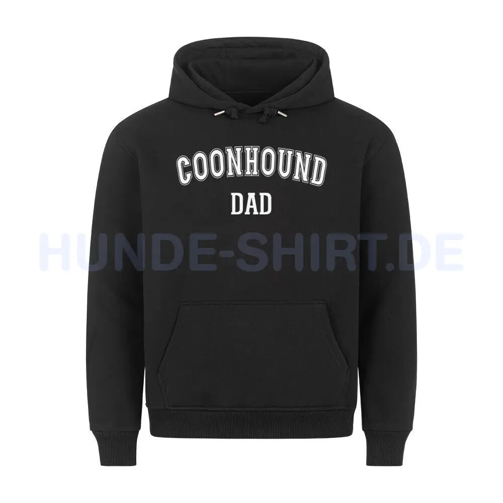 Premium Hoodie Coonhound - DAD" Schwarz – hunde-shirt.de