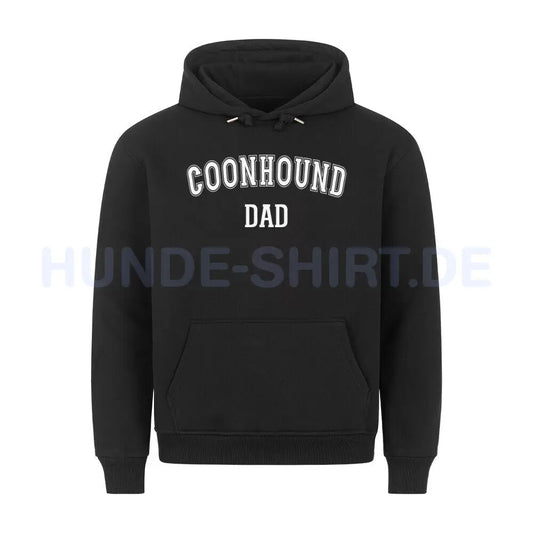 Premium Hoodie Coonhound - DAD" Schwarz – hunde-shirt.de