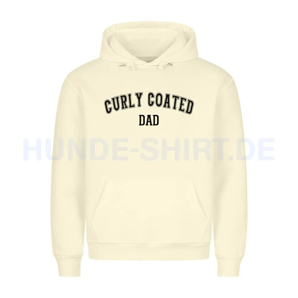 Premium Hoodie "Curly Coated - DAD" Beige – hunde-shirt.de