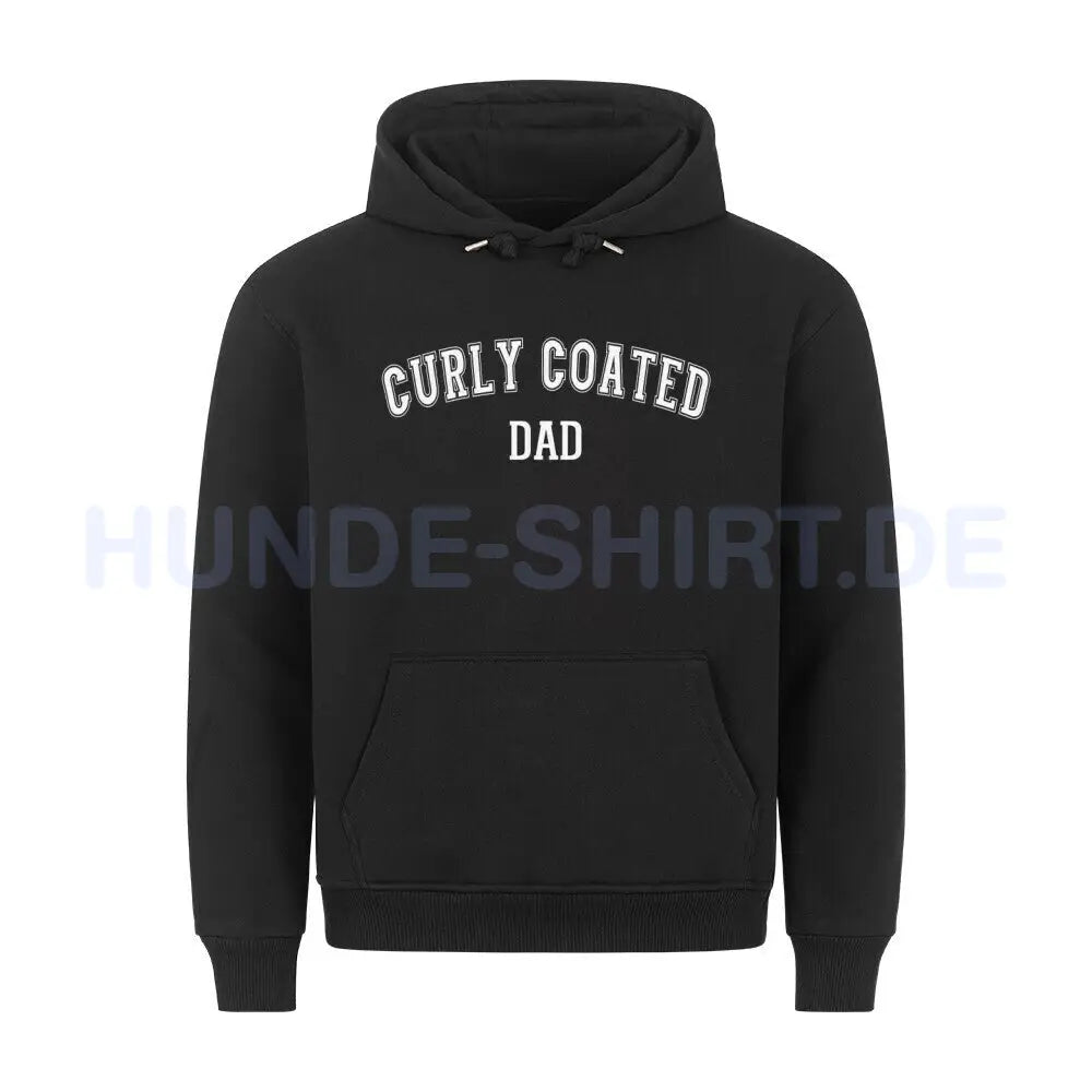 Premium Hoodie "Curly Coated - DAD" Schwarz – hunde-shirt.de