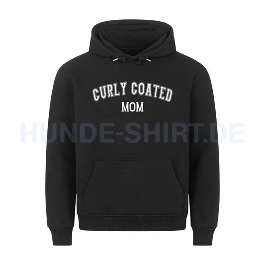 Premium Hoodie "Curly Coated - MOM" Schwarz – hunde-shirt.de