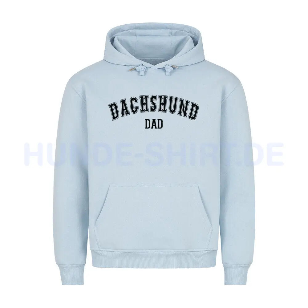 Premium Hoodie "Dackel - Dachshund - DAD" Babyblau – hunde-shirt.de