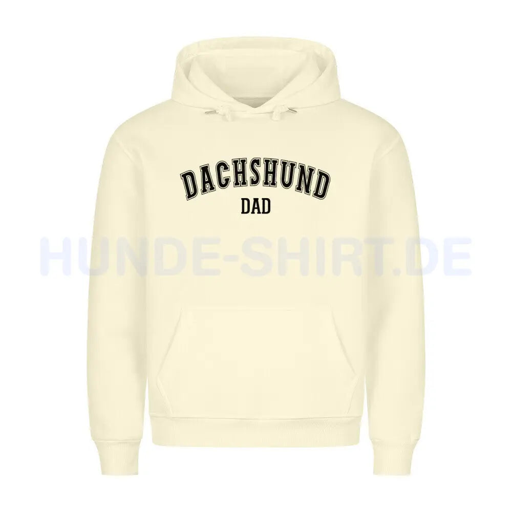 Premium Hoodie "Dackel - Dachshund - DAD" Beige – hunde-shirt.de