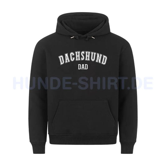 Premium Hoodie "Dackel - Dachshund - DAD" Schwarz – hunde-shirt.de