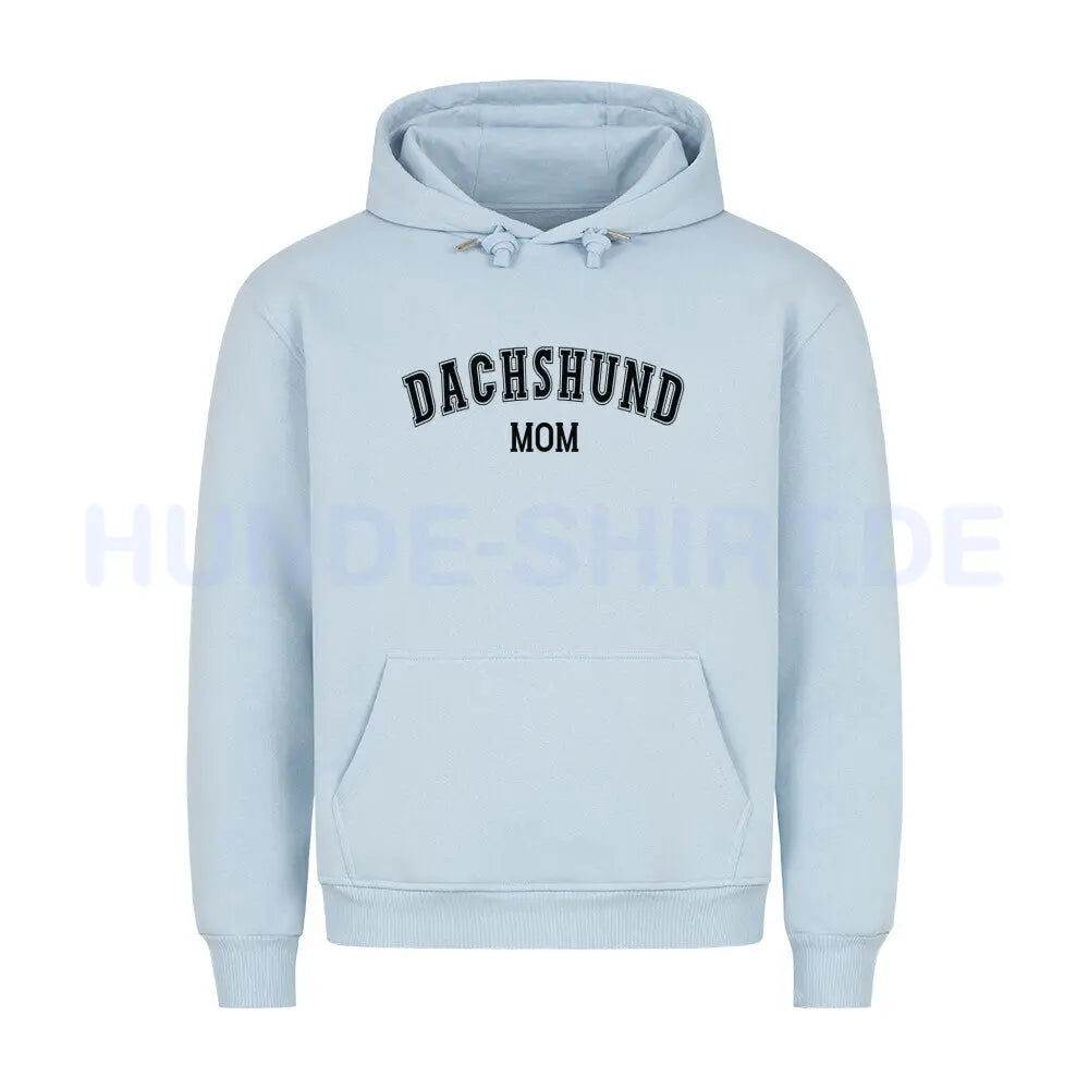 Premium Hoodie "Dackel - Dachshund MOM" Babyblau – hunde-shirt.de