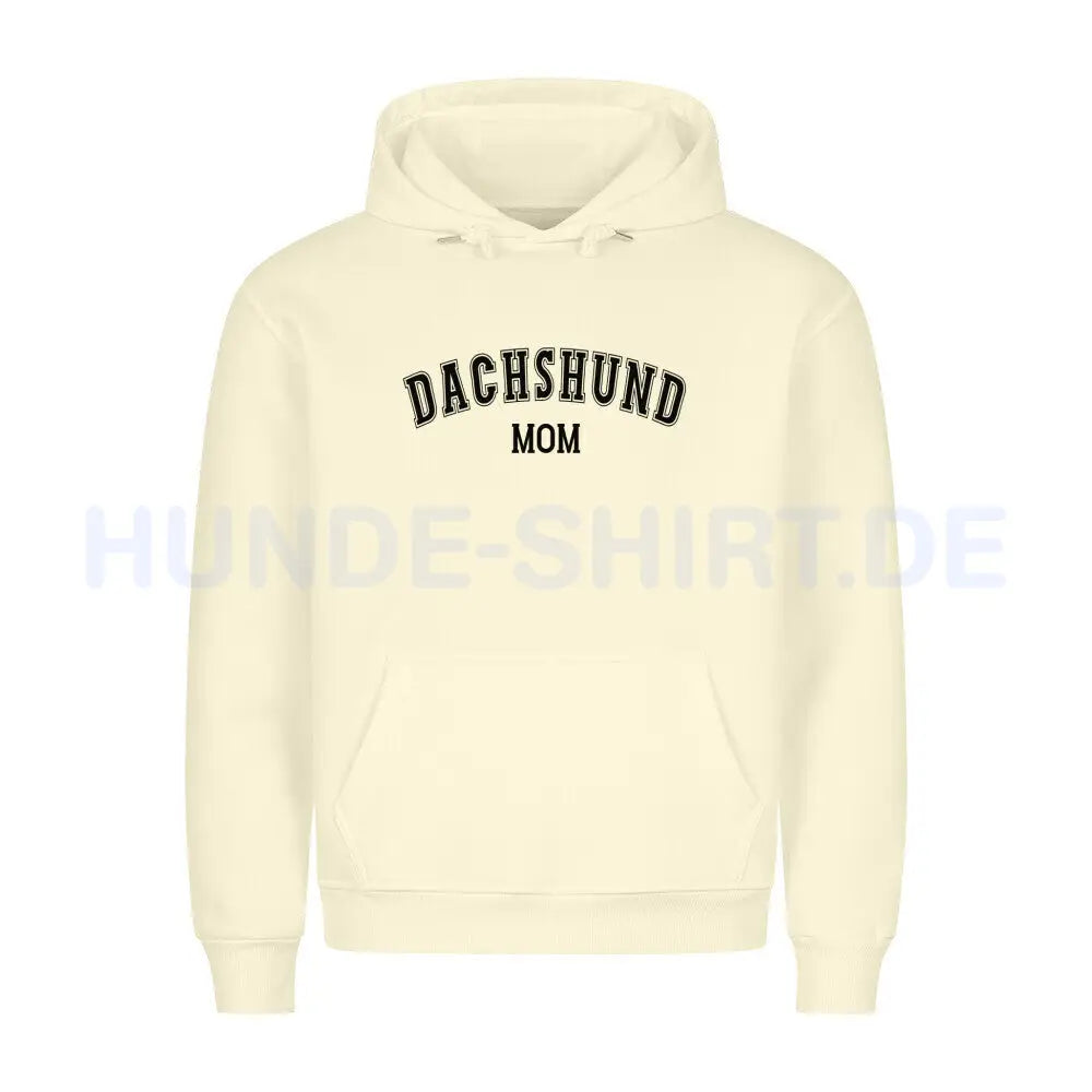 Premium Hoodie "Dackel - Dachshund MOM" Beige – hunde-shirt.de