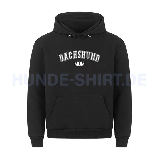 Premium Hoodie "Dackel - Dachshund MOM" Schwarz – hunde-shirt.de