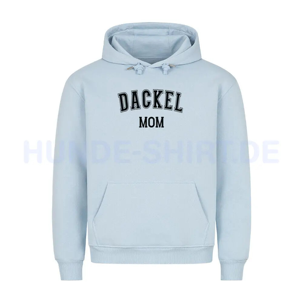 Premium Hoodie "Dackel - MOM" Babyblau – hunde-shirt.de