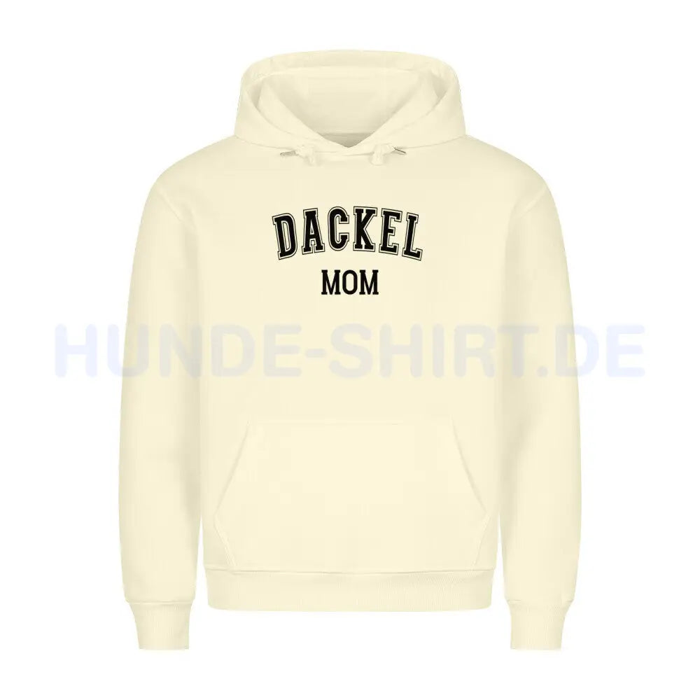 Premium Hoodie "Dackel - MOM" Beige – hunde-shirt.de