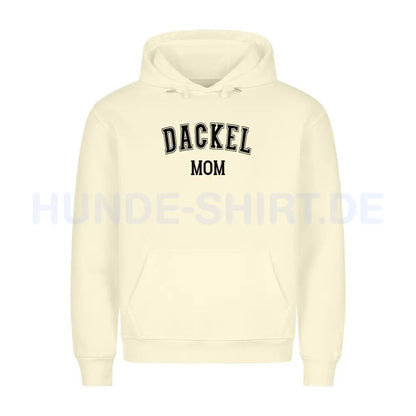 Premium Hoodie "Dackel - MOM" Beige – hunde-shirt.de