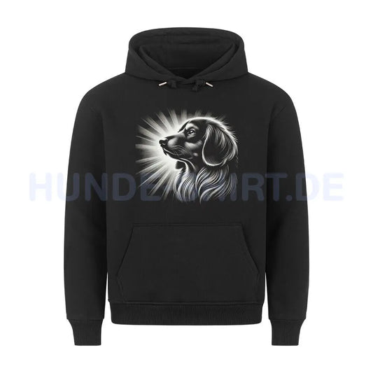 Premium Hoodie "Dackel - Shine" Schwarz – hunde-shirt.de