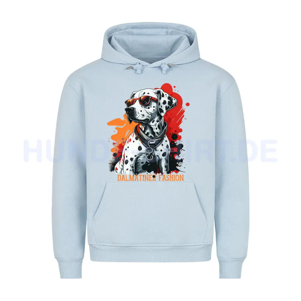 Premium Hoodie "Dalmatiner - Fashion" Babyblau – hunde-shirt.de