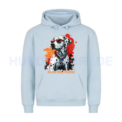 Premium Hoodie "Dalmatiner - Fashion" Babyblau – hunde-shirt.de