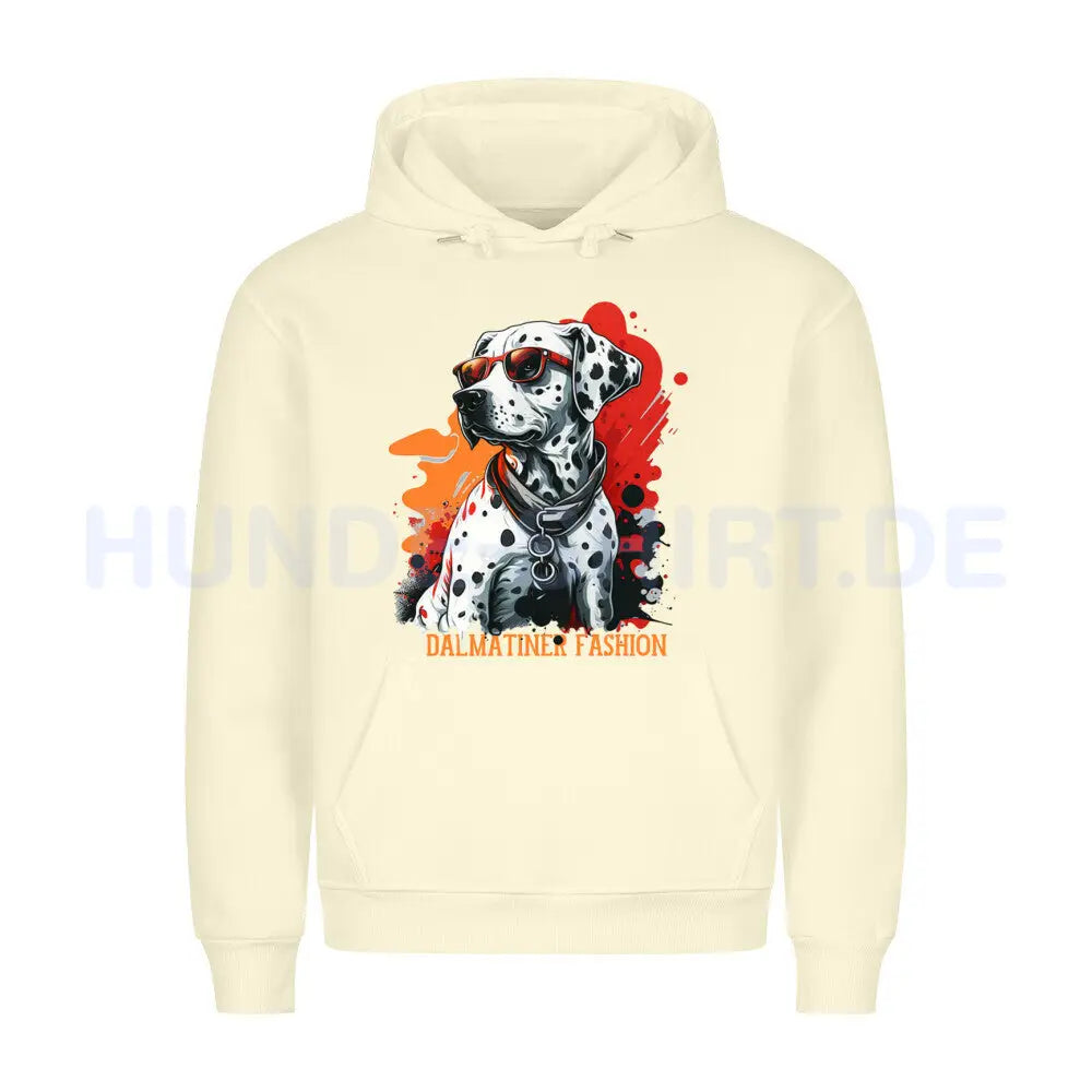 Premium Hoodie "Dalmatiner - Fashion" Beige – hunde-shirt.de