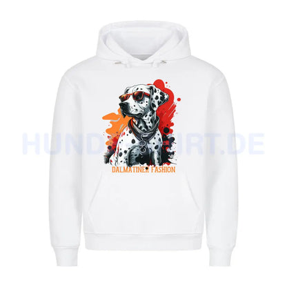 Premium Hoodie "Dalmatiner - Fashion" Weiß – hunde-shirt.de