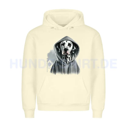 Premium Hoodie "Dalmatiner Hooded" Beige – hunde-shirt.de