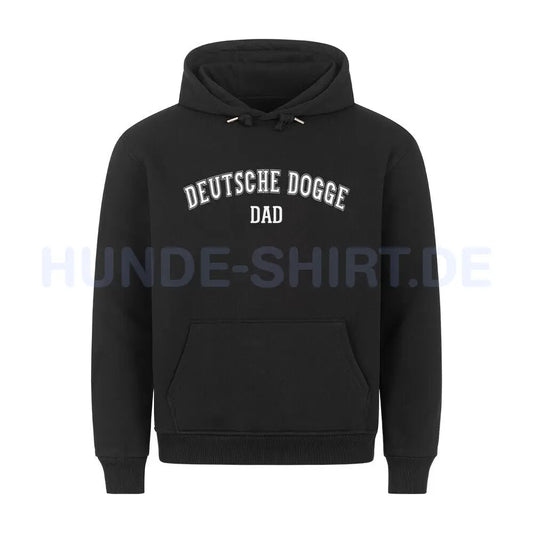 Premium Hoodie "Deutsche Dogge - DAD" Schwarz – hunde-shirt.de