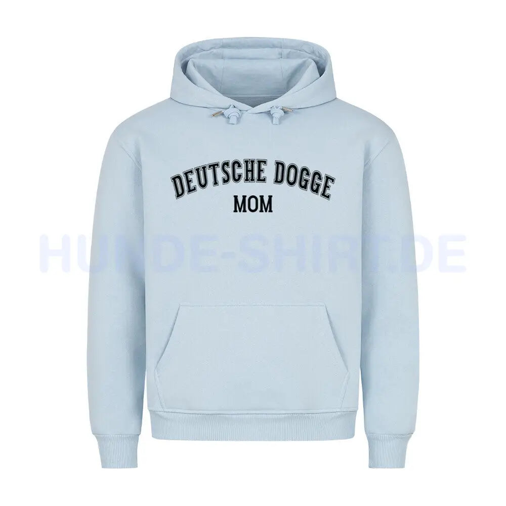 Premium Hoodie "Deutsche Dogge - MOM" Babyblau – hunde-shirt.de