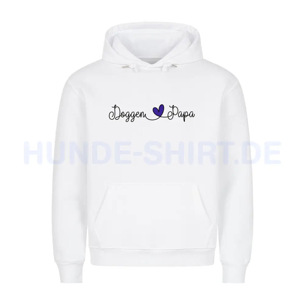 Premium Hoodie "Deutsche Dogge - Papa" Weiß – hunde-shirt.de