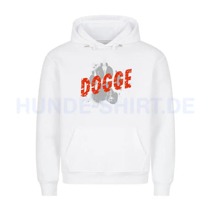 Premium Hoodie "Deutsche Dogge - PAW" Weiß – hunde-shirt.de