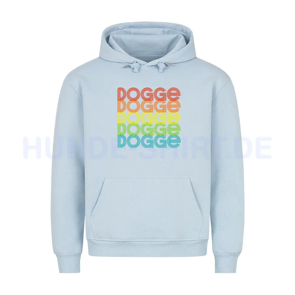 Premium Hoodie "Deutsche Dogge - RETRO 2" Babyblau – hunde-shirt.de