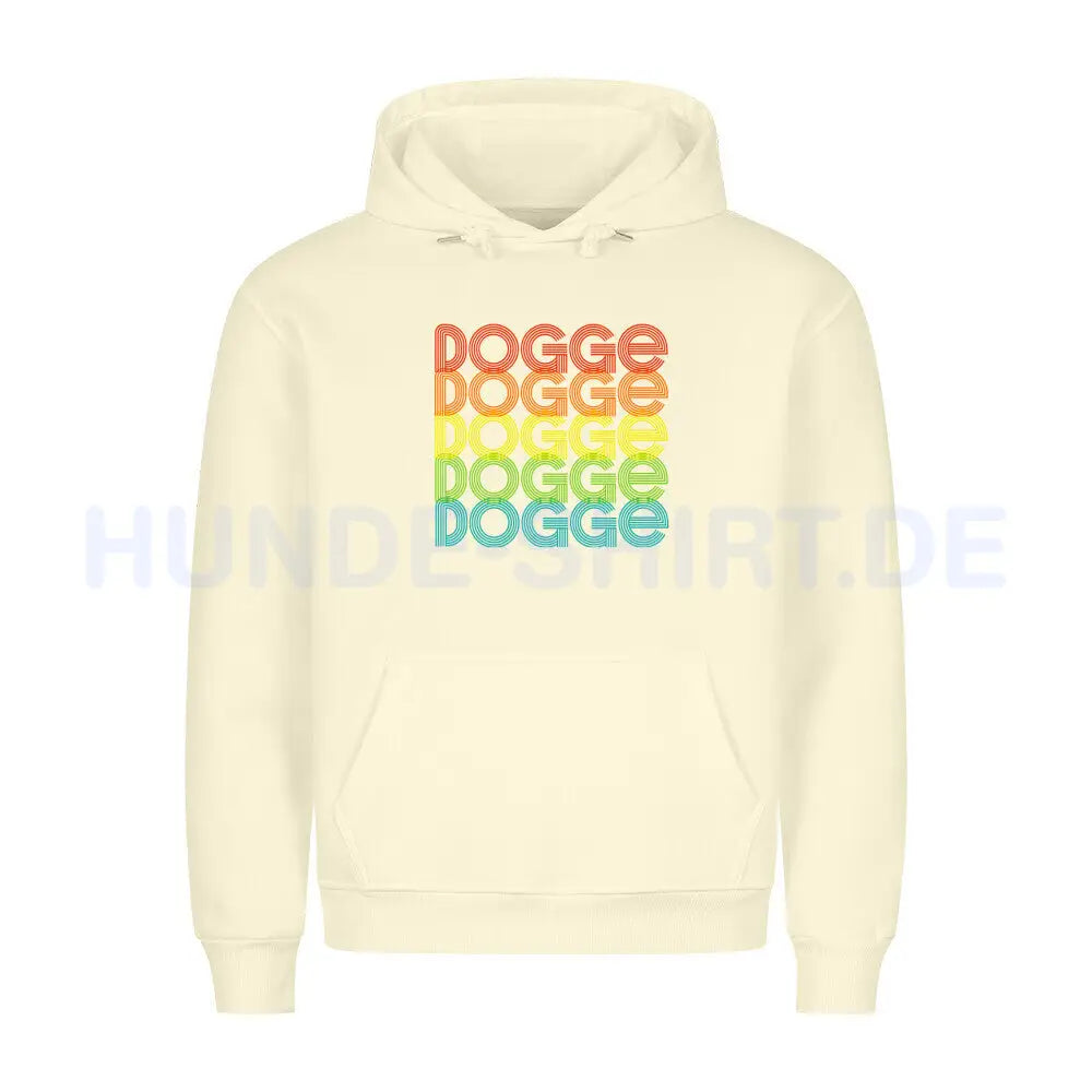 Premium Hoodie "Deutsche Dogge - RETRO 2" Beige – hunde-shirt.de