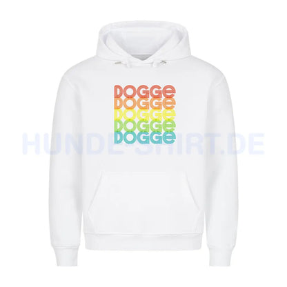 Premium Hoodie "Deutsche Dogge - RETRO 2" Weiß – hunde-shirt.de