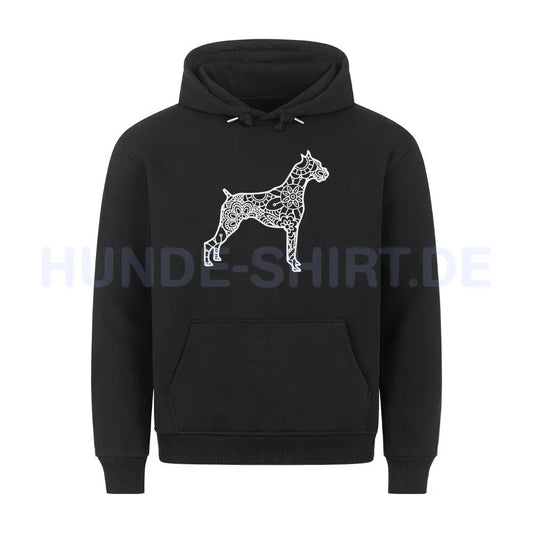 Premium Hoodie "Deutscher BOXER pur" Schwarz – hunde-shirt.de