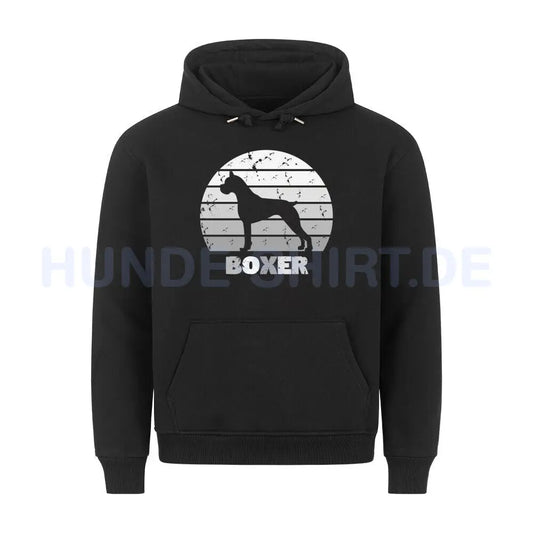 Premium Hoodie "Deutscher Boxer" Schwarz – hunde-shirt.de