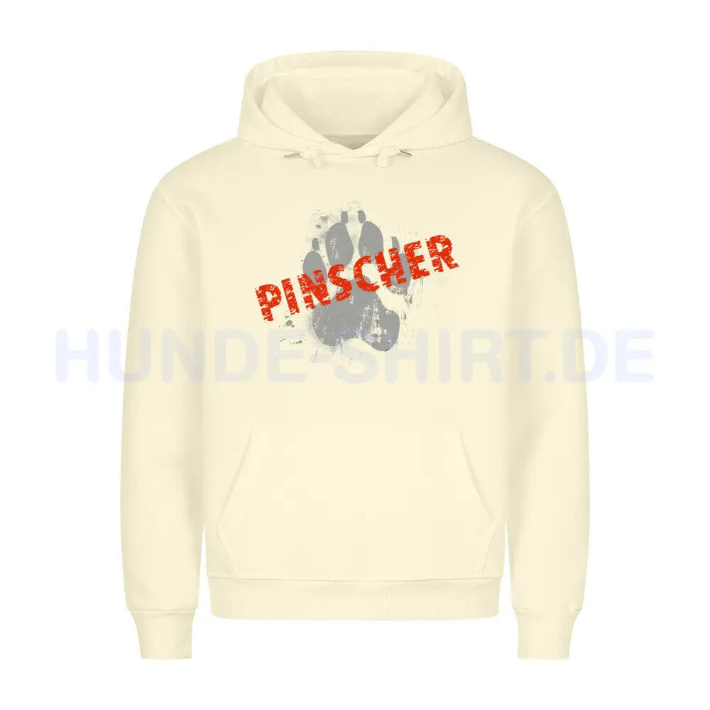 Premium Hoodie "Deutscher Pinscher - PAW" Beige – hunde-shirt.de