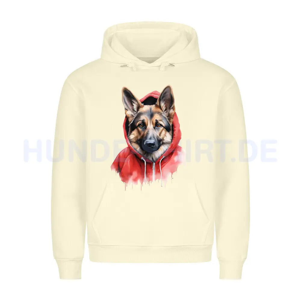 Premium Hoodie "Deutscher Schäferhund - Hooded" Beige – hunde-shirt.de