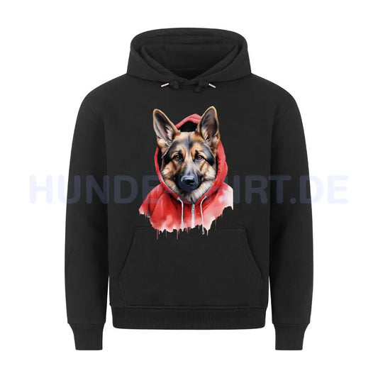 Premium Hoodie "Deutscher Schäferhund - Hooded" Schwarz – hunde-shirt.de