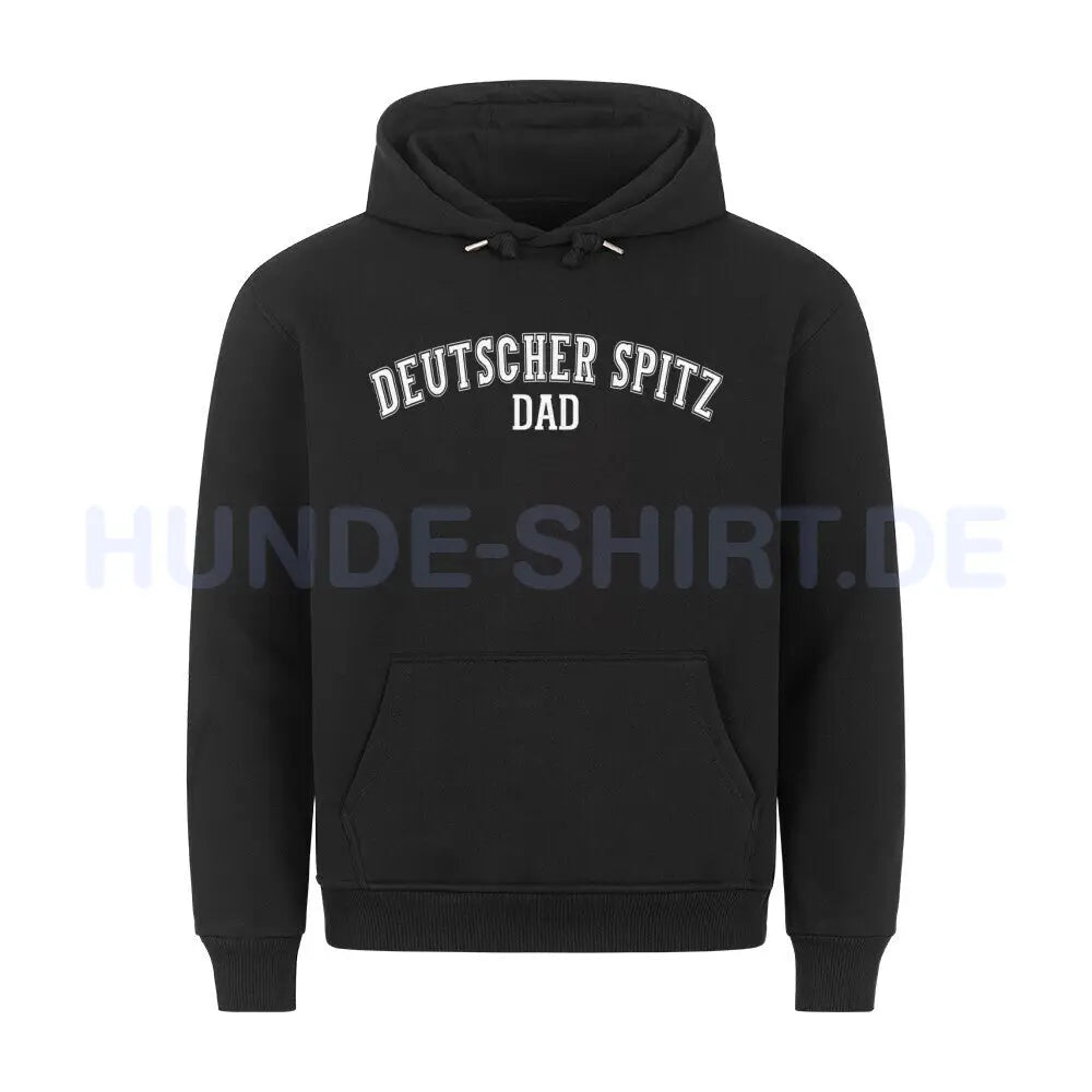 Premium Hoodie "Deutscher Spitz - DAD" Schwarz – hunde-shirt.de