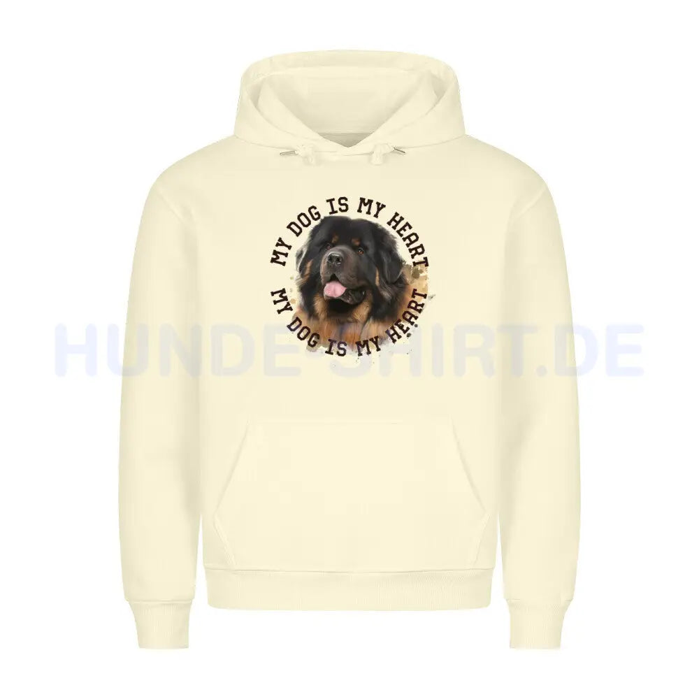 Premium Hoodie "Do Khyi HEART" Beige – hunde-shirt.de