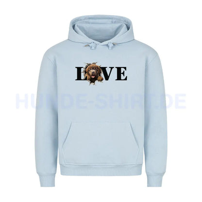 Premium Hoodie "Do Khyi - LOVE" Babyblau – hunde-shirt.de