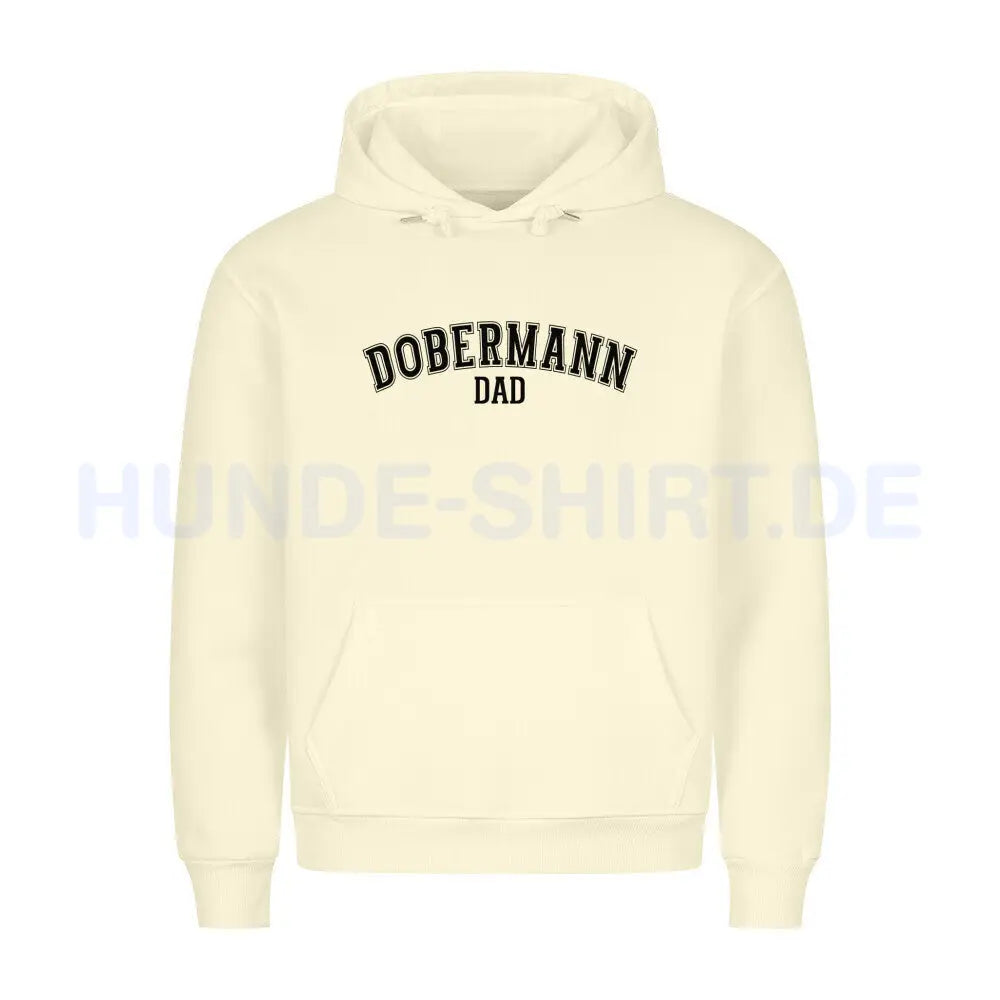 Premium Hoodie "Dobermann - DAD" Beige – hunde-shirt.de