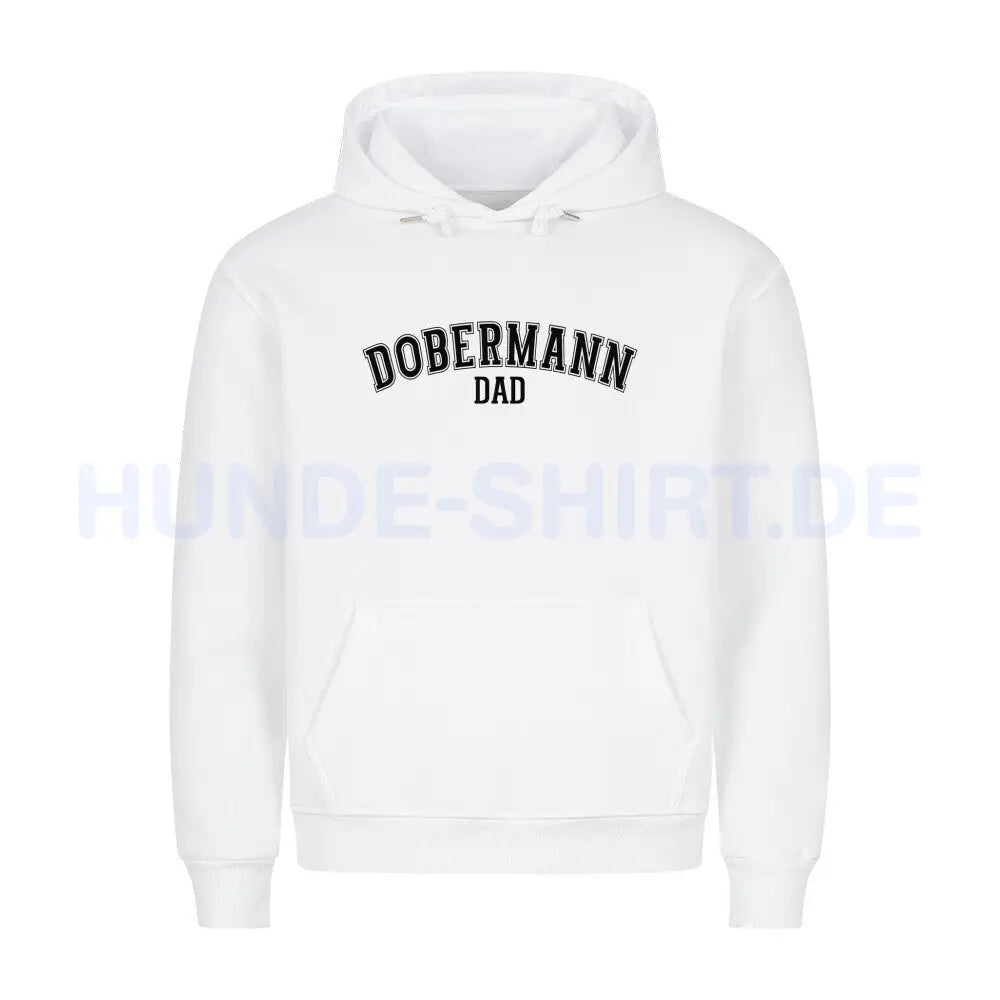 Premium Hoodie "Dobermann - DAD" Weiß – hunde-shirt.de