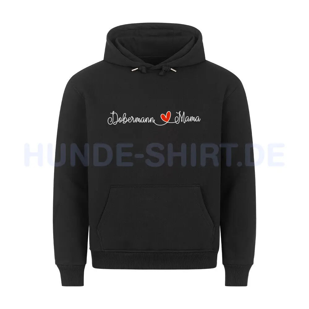 Premium Hoodie "Dobermann - Mama" Schwarz – hunde-shirt.de