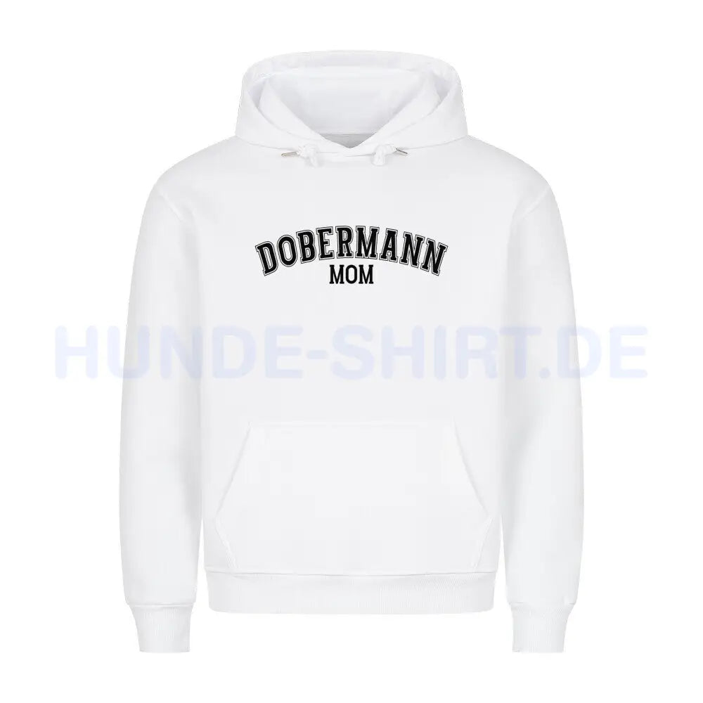 Premium Hoodie "Dobermann - MOM" Weiß – hunde-shirt.de