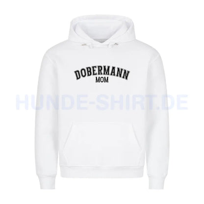 Premium Hoodie "Dobermann - MOM" Weiß – hunde-shirt.de