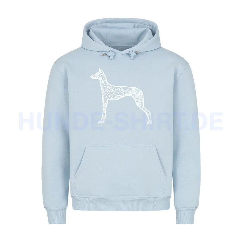 Premium Hoodie "Dobermann pur" Babyblau – hunde-shirt.de