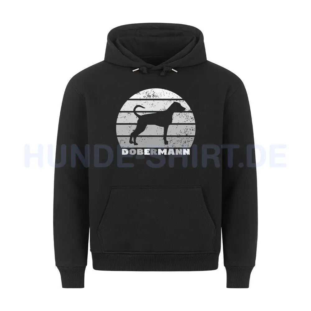 Premium Hoodie "Dobermann S" Schwarz – hunde-shirt.de