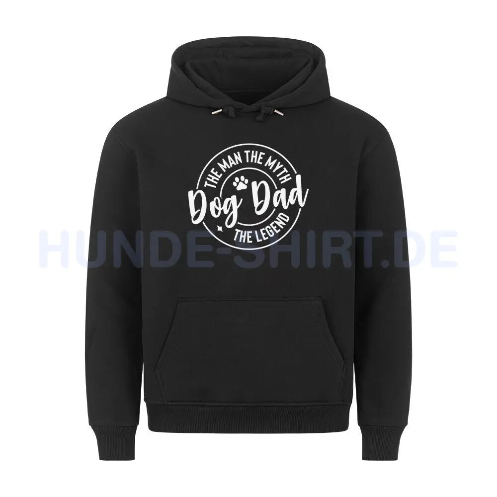 Premium Hoodie "Dog-Dad" Schwarz – hunde-shirt.de