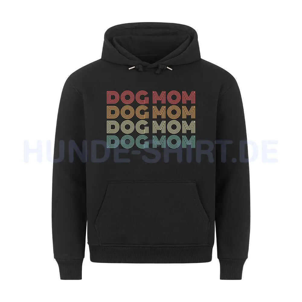 Premium Hoodie "DOG MOM" Schwarz – hunde-shirt.de