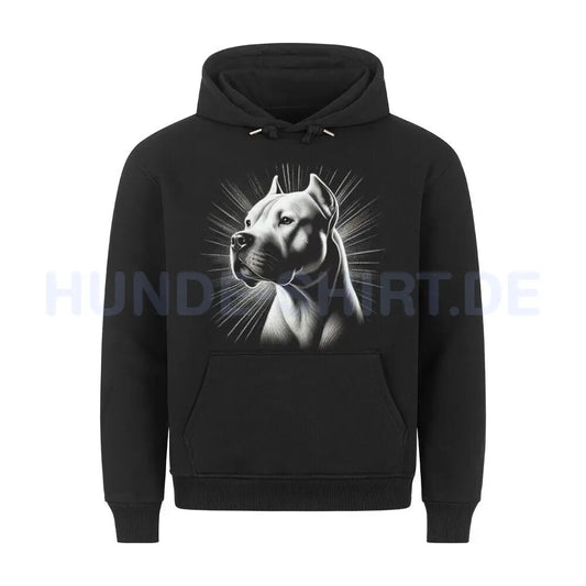 Premium Hoodie "Dogo Argentino - Bright 2" Schwarz – hunde-shirt.de