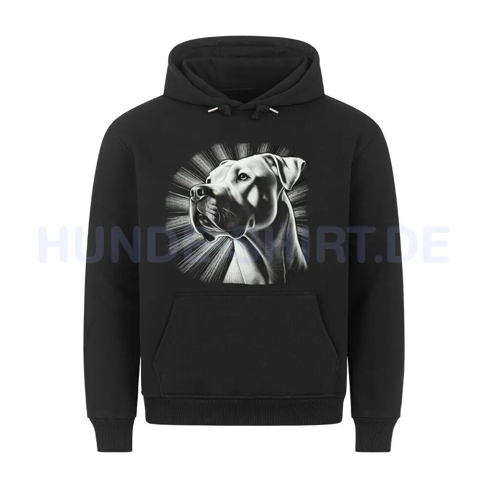 Premium Hoodie "Dogo Argentino - Bright" Schwarz – hunde-shirt.de