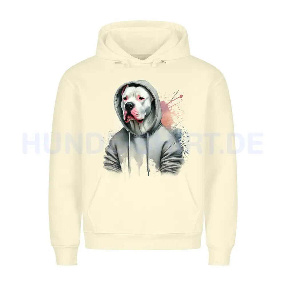 Premium Hoodie "Dogo Argentino Hooded" Beige – hunde-shirt.de