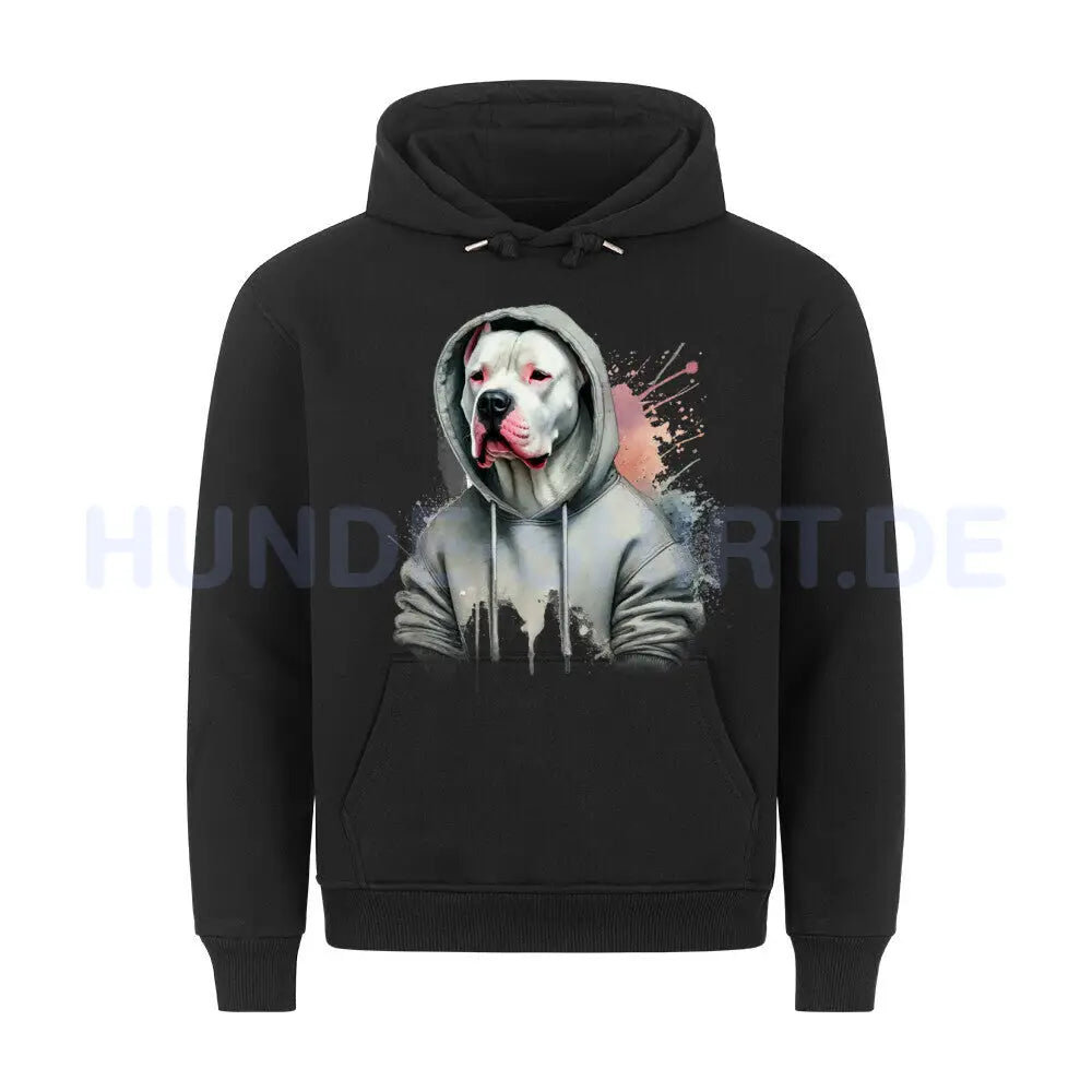 Premium Hoodie "Dogo Argentino Hooded" Schwarz – hunde-shirt.de