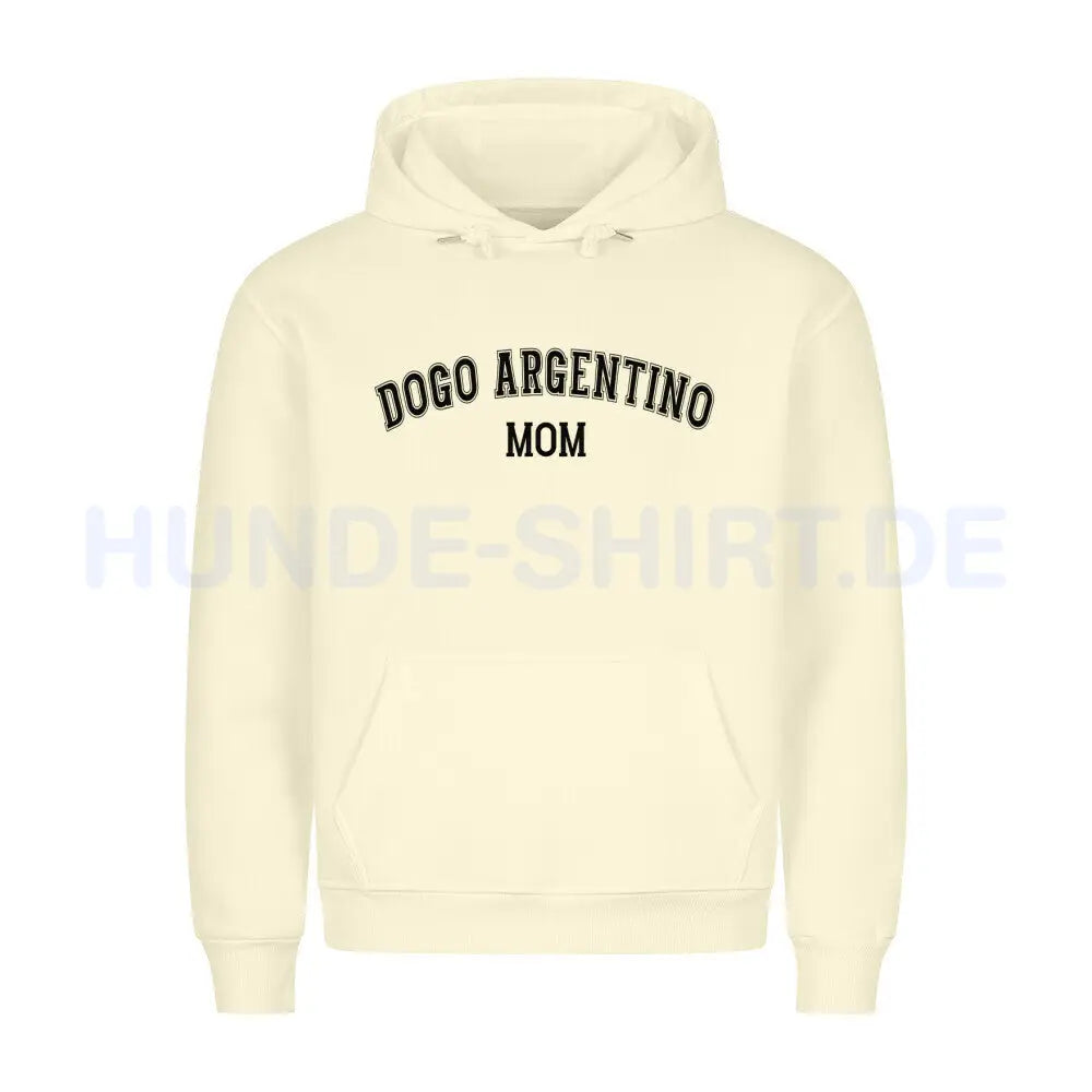 Premium Hoodie "Dogo Argentino - MOM" Beige – hunde-shirt.de