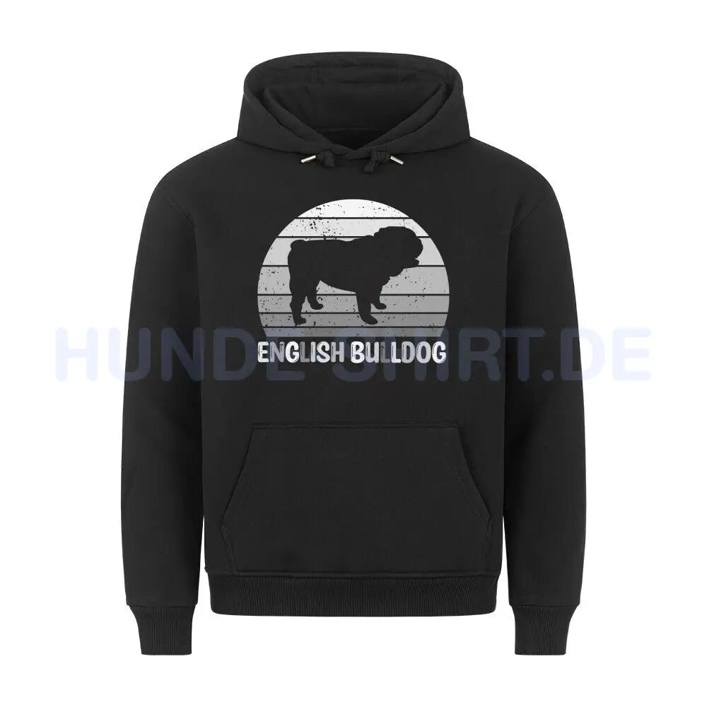 Premium Hoodie "English Bulldog" Schwarz – hunde-shirt.de